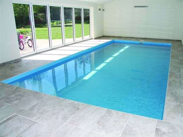 one piece swimming pool installed for Mortimer.